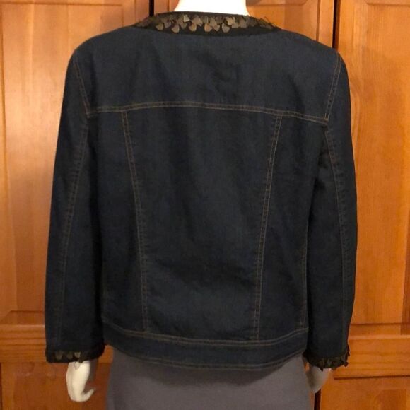 Focus 2000 Denim Jean Jacket Sz 10 - Picture 4 of 5
